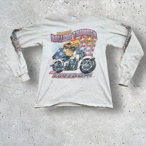 Vintage 12th Annual Rolling Thunder Rally Let Freedom Ride Long Sleeve M